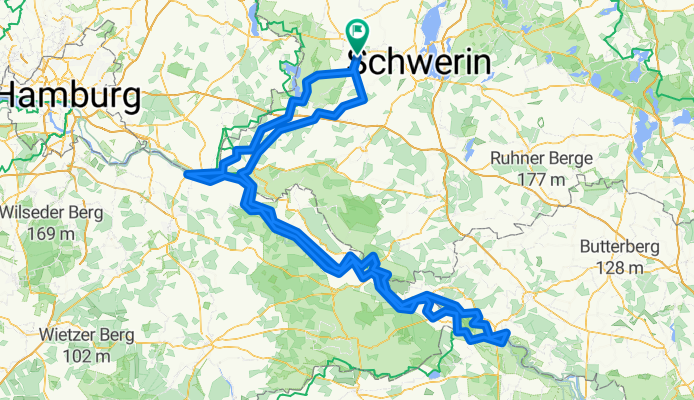 Lützow Lauenburg Wittenberge Lützow 390 km