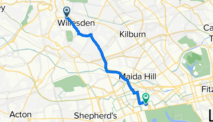 409 High Road, London to Poplar Pl, London