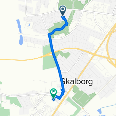 Skelagervej 131, Aalborg to Hobrovej 450, Aalborg
