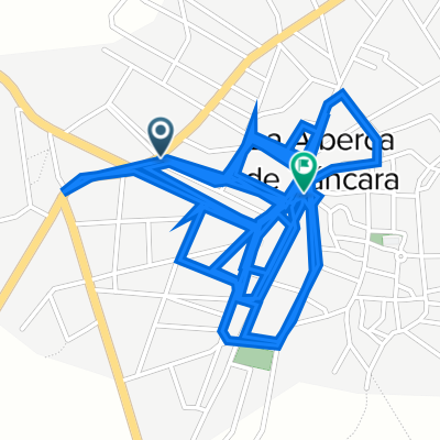 De Calle San Isidro 5, La Alberca de Záncara a Plaza del Parador 11, La Alberca de Záncara