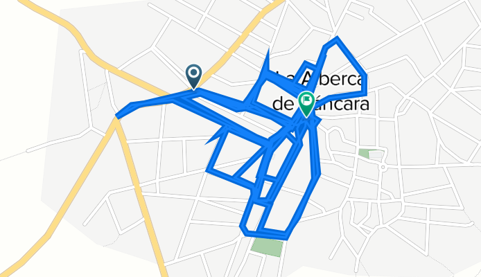 De Calle San Isidro 5, La Alberca de Záncara a Plaza del Parador 11, La Alberca de Záncara