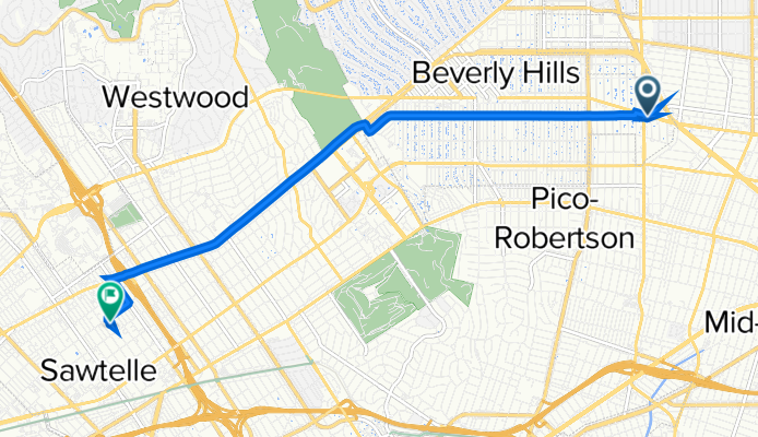 8484 Wilshire Blvd, Beverly Hills to 1825 Butler Ave, Los Angeles