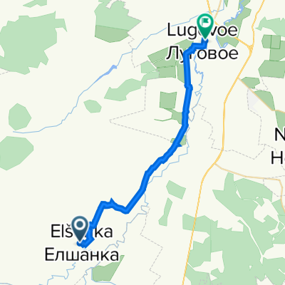От Неизвестная дорога, Елшанка до Пролетарская улица 2, Ульяновск