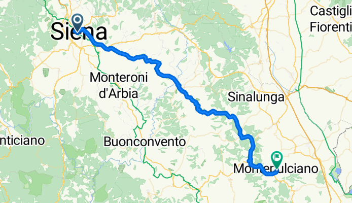 siena - Montepulciano