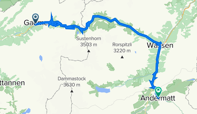 Dag 4: Gadmen - Andermatt