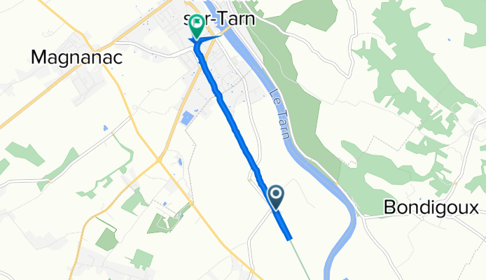 Route de Villemur, Villematier à 3 Avenue Saint-Exupéry, Villemur-sur-Tarn