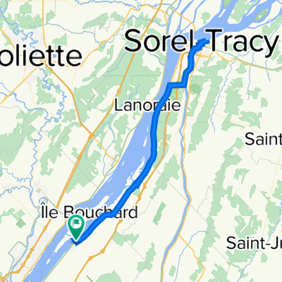 Verchères Sorel aller-retour