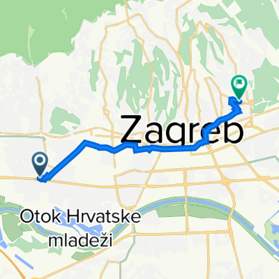 Ulica Drage Stipca, Zagreb to Ulica Mije Kišpatića 12, Zagreb