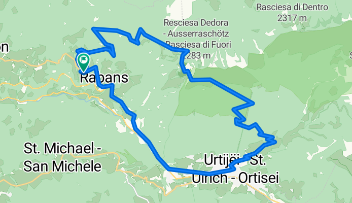 St. Peter-St. Ulrich-Raschötz-St. Peter
