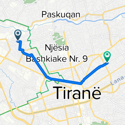 Rruga Marubi, Tirana to Rruga Kongresi i Manastirit, Tirana