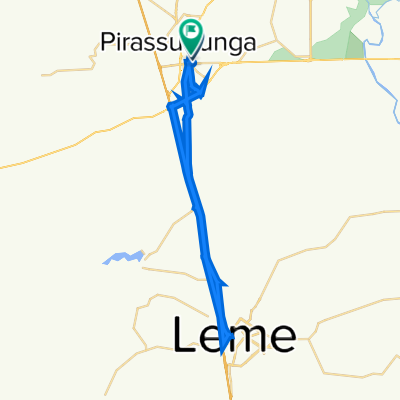 Rua Seis de Agosto, 307, Pirassununga a Rua Major Rolla, 2992, Pirassununga