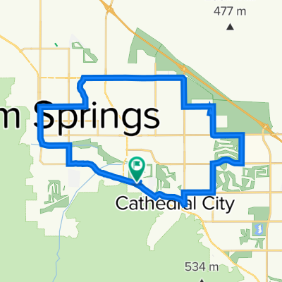 East Waverly Drive 5301, Palm Springs to East Waverly Drive 5301, Palm Springs
