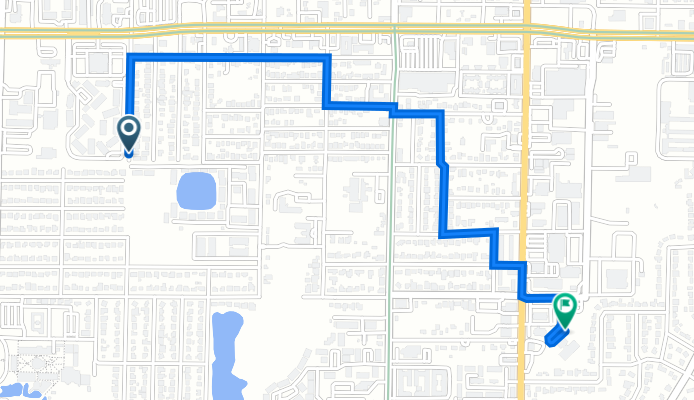 5100–5178 N Lincoln Ave, Tampa to 2402 W Osborne Ave, Tampa