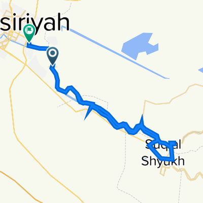 طريق بدون اسم, الناصرية to طريق بدون اسم, الناصرية