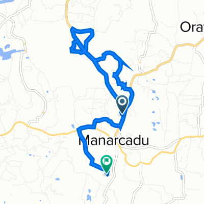 Route from Manarkadu Thiruvanchoor Road, Kottayam