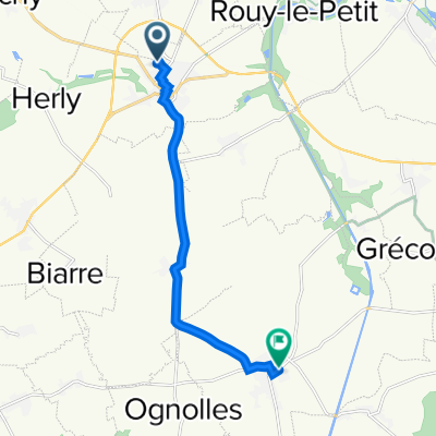 11 Rue Jules Verne, Nesle à Rue des d'Erchieu, Ercheu