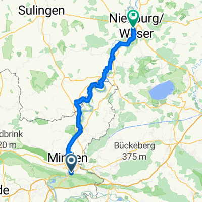 Weser Radweg: Porta Westfalica - Nienburg