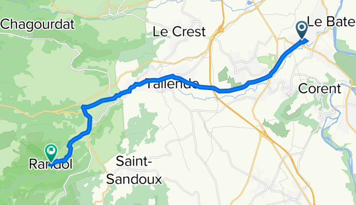 24 Rue de Clermont, Les Martres-de-Veyre à 1 Place du 8 Mai, Saint-Saturnin