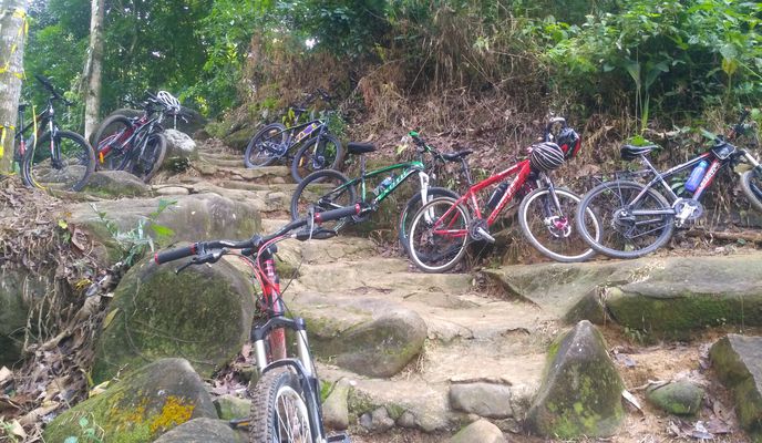 Photo 1 of the Bikemap route "Cisauk to Curug Rahong"