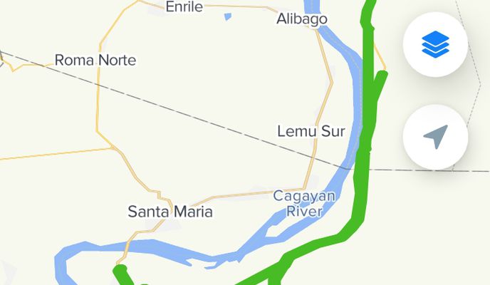 Photo 1 of the Bikemap route "Cagayan Valley Road, Tuguegarao City to Blumentritt Street 55, Tuguegarao City"