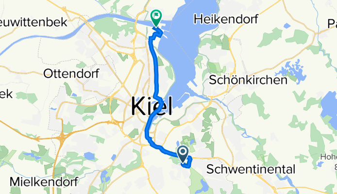 Buschkoppel 25, Kiel nach Maklerstraße 4, Kiel