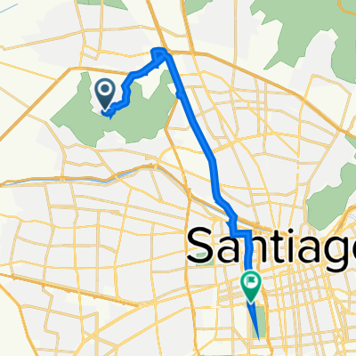 De Camino del Cerro 1501, Quilicura a Avenida Beauchef 850, Santiago