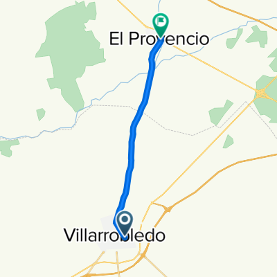 De Avenida de los Reyes Católicos 66, Villarrobledo a Calle Félix Lorca 17, El Provencio