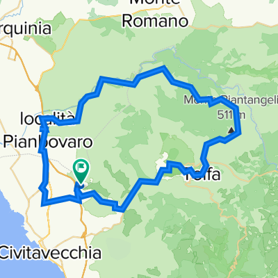 Da Via Domenico De Paolis 46, Civitavecchia a Via Domenico De Paolis 46, Civitavecchia