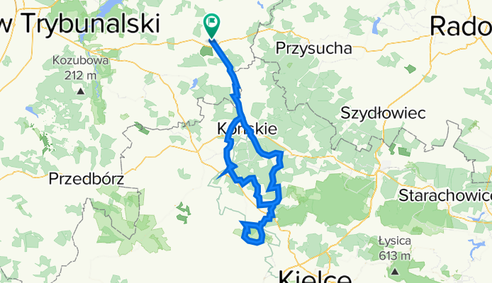 ko艅skie opoczno szosa