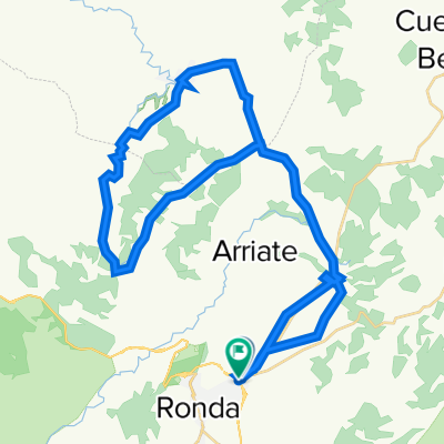 Ronda, Parchite, Ventilla, Setenil, cruce Acinipo, Polear, Parchite, camping, Rondacircu