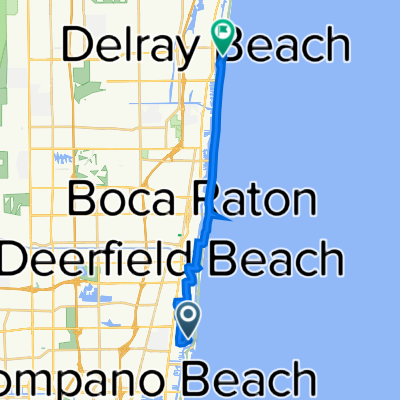 2737 NE 28th St, Lighthouse Point to 340 S Ocean Blvd, Delray Beach