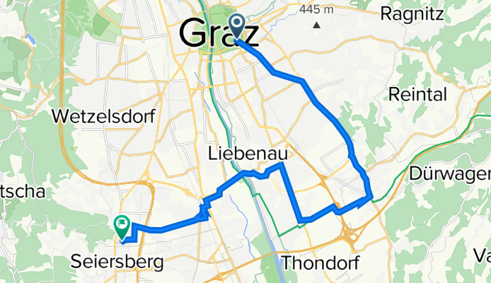 Opernring 8, Graz nach Bahnhofstraße 10c, Graz