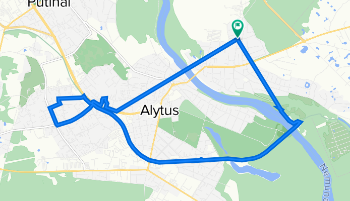 Jiezno gatvė 41, Alytus to Jiezno gatvė 39, Alytus