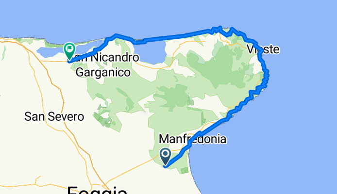 z) CV Adriatica Garganica, Staz Candelaro Vieste Lesina bivio SP 40