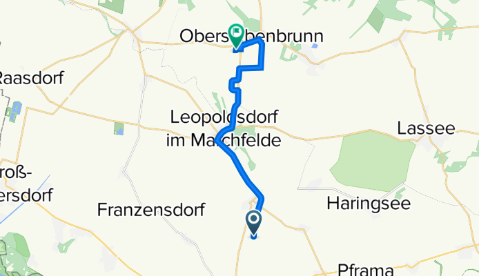 Orth an der Donau nach Doktor-Karl-Renner-Straße 19, Obersiebenbrunn