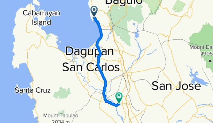 79QC+GHJ, Santo Tomas to Paniqui