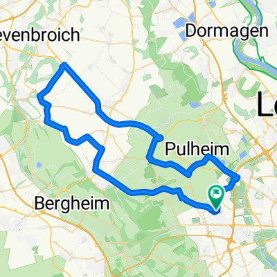 Lövenich-Pulheim-Rommerskirchen-Allrath-Niederaußem-Glessen-Brauweiler-Lövenich