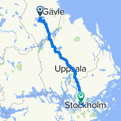 Tulegatan 23C, Sandviken to Flygplatsinfarten 39, Stockholm