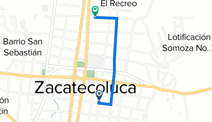 De 3a Calle Oriente 4, Zacatecoluca a G46J+W66, Zacatecoluca