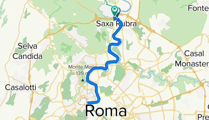 Via del Ponte di Castel Giubileo 23–29, Rome to Via Flaminia, Rome