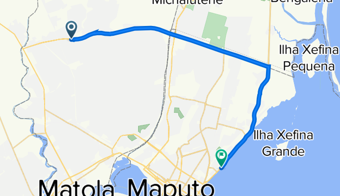 De Estrada sem nome a Avenida da Marginal, Maputo