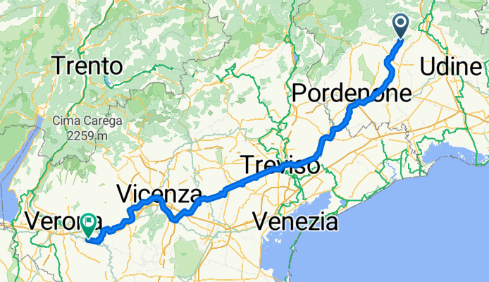 Via Circonvallazione 21, Pinzano al Tagliamento nach SP 19, Zevio