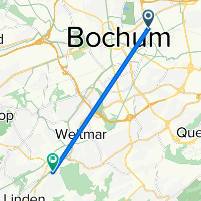 Gersteinring 1A, Bochum nach Hattinger Straße 591A, Bochum