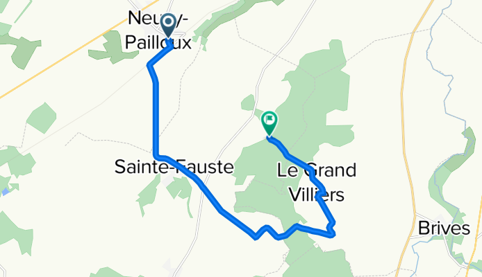 Itinéraire à partir de 33 Rue de la Gare, Neuvy-Pailloux