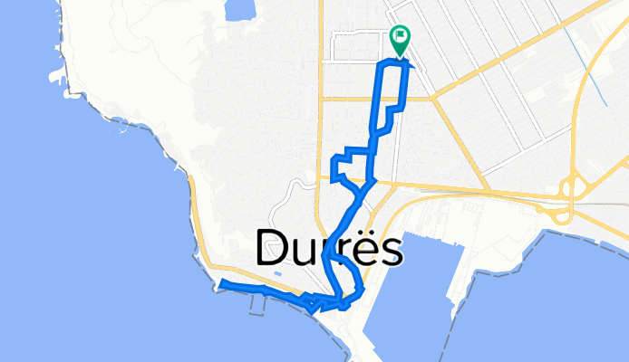 Rruga Kristo Sotiri, Durrës to Rruga Kristo Sotiri, Durrës