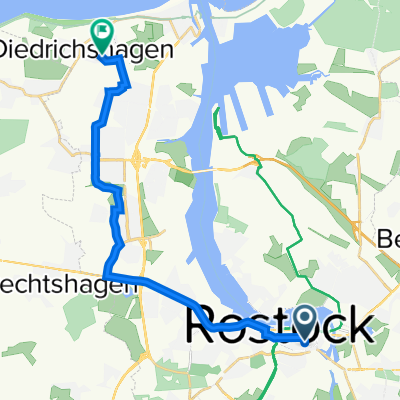 Neuer Markt 1, Rostock nach Bernsteinweg 3Rostock