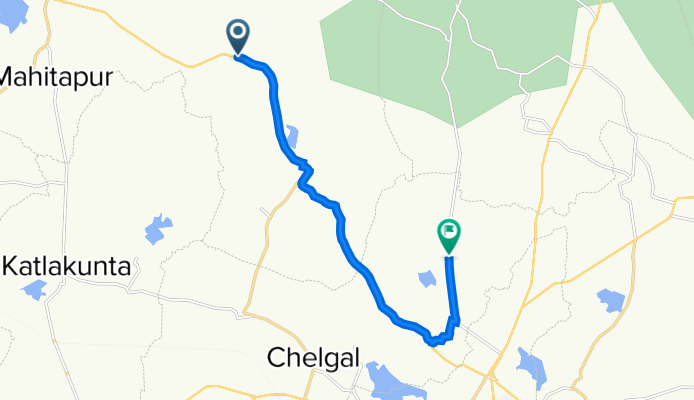 VVQ4+GX3, Uppumadige to Jagtial - Rangapeta Road