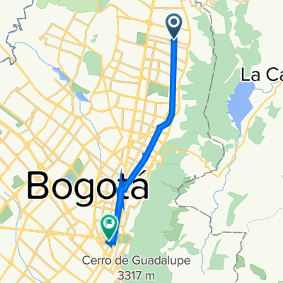 De Calle 163b, Bogotá a Diagonal 33 Bis A 15-5, Bogotá