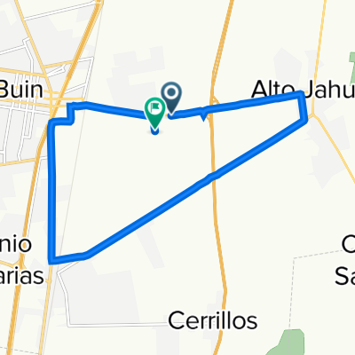 Ruta desde Camino Buin Alto Jahuel, Buin