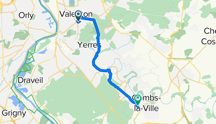 1 Avenue Guy Môquet, Valenton à 30 Rue Gambetta, Combs-la-Ville